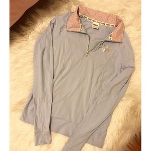 PINK light blue zip up